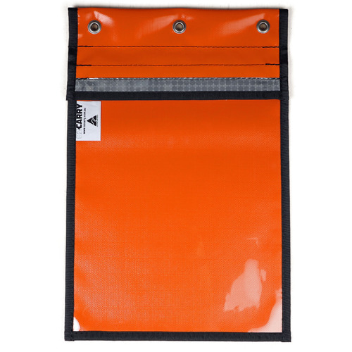 A4 PVC Document Pouch with Portrait Orientation [Colour: Orange]