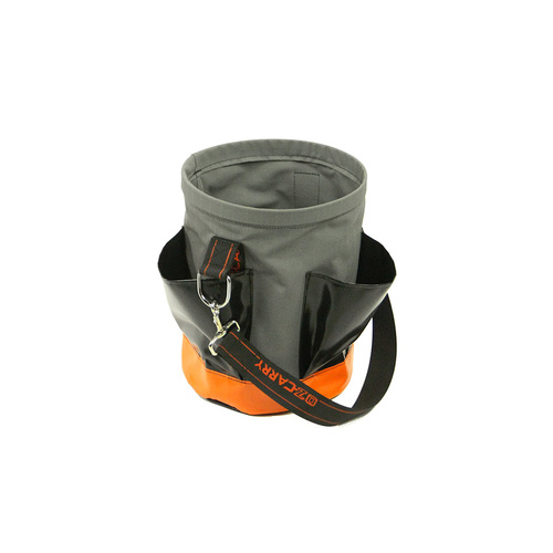 Canvas Tool Bucket with Four External Pockets